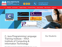 Tablet Screenshot of maainstitute.com